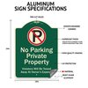 Signmission Designer Series Sign-Valet Left Arrow, Green & White Aluminum Sign, 18" x 24", GW-1824-22771 A-DES-GW-1824-22771